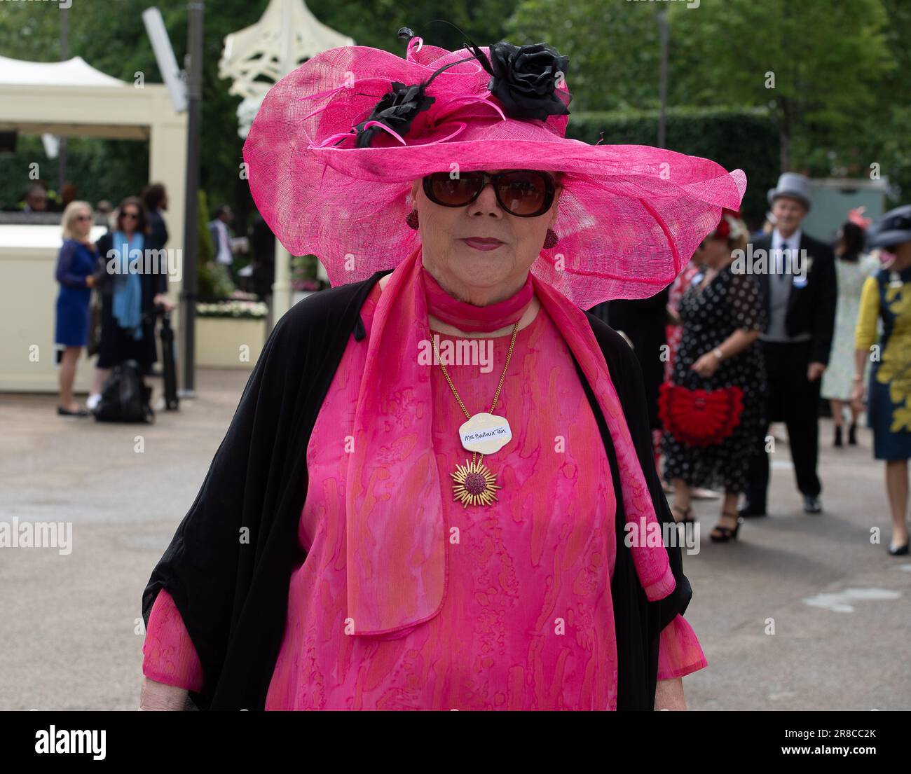 Ascot, Berkshire, UK. 20th June, 2023. Barbara Tan wears a striking ...