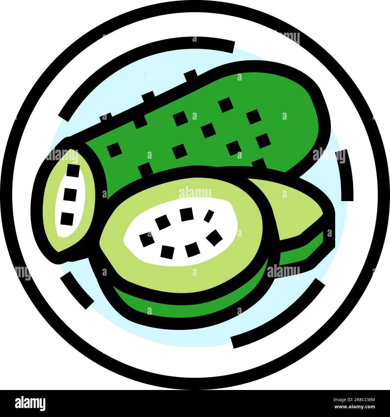 cucumber cosmetic plant color icon vector illustration Stock Vector ...