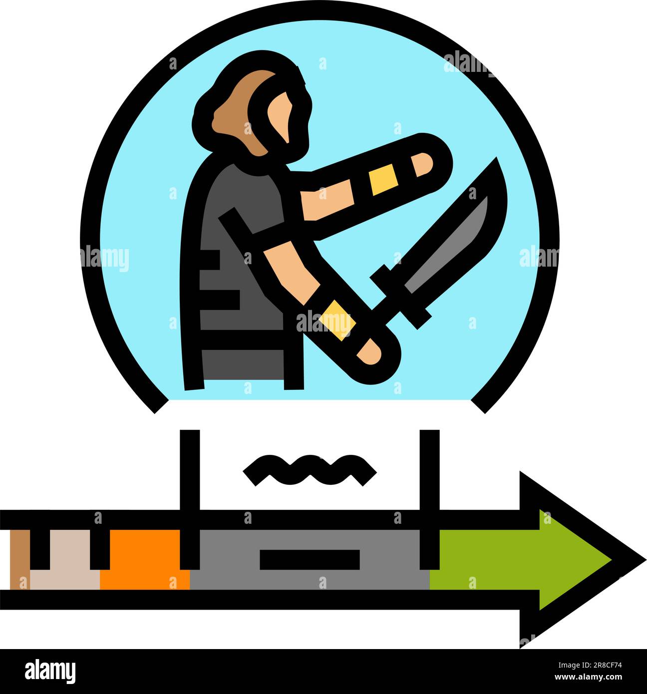 iron age human evolution color icon vector illustration Stock Vector Image & Art Alamy