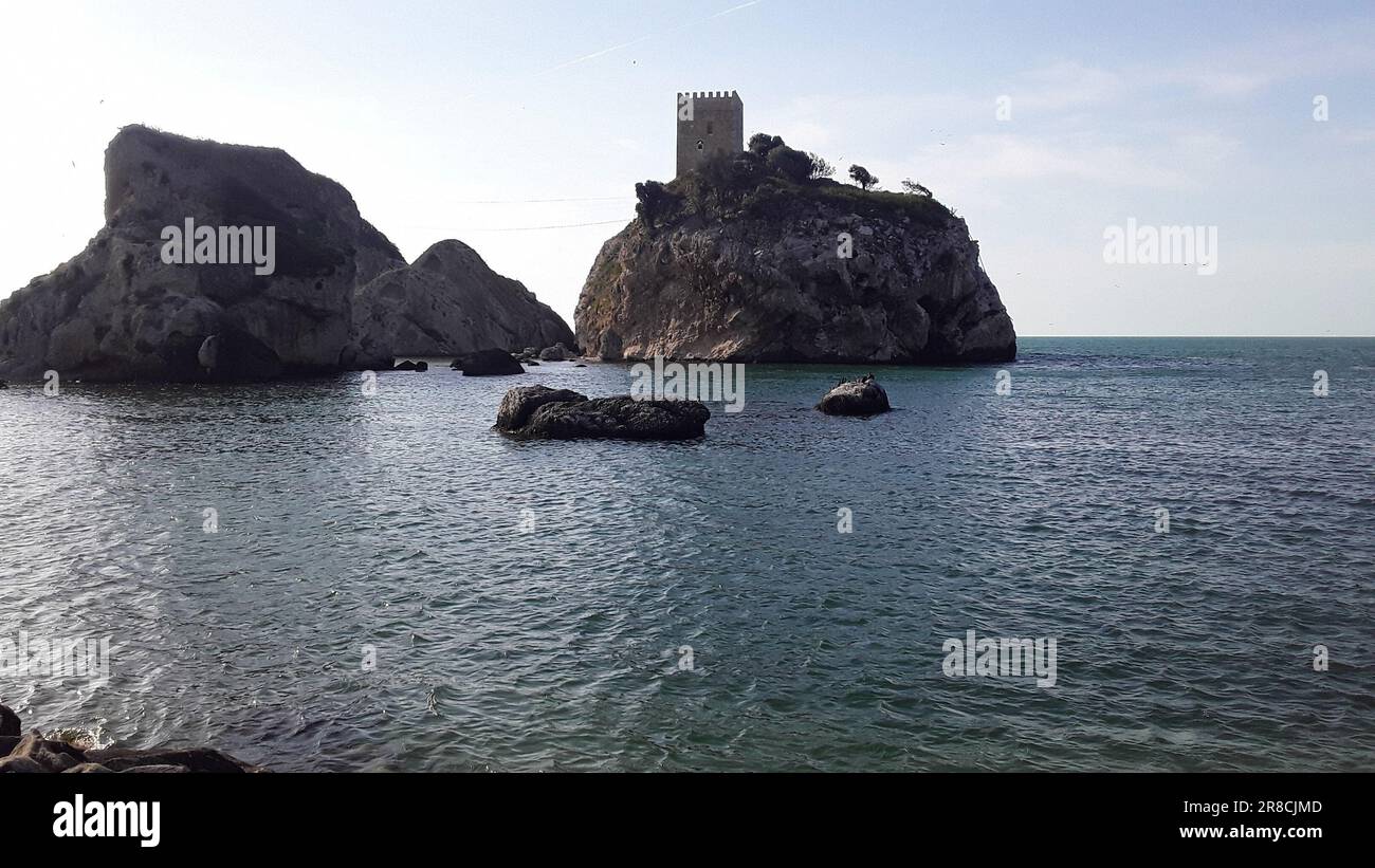 View of the Black Sea and cliffs. Şile, Istanbul, Turkey. Stock Photo