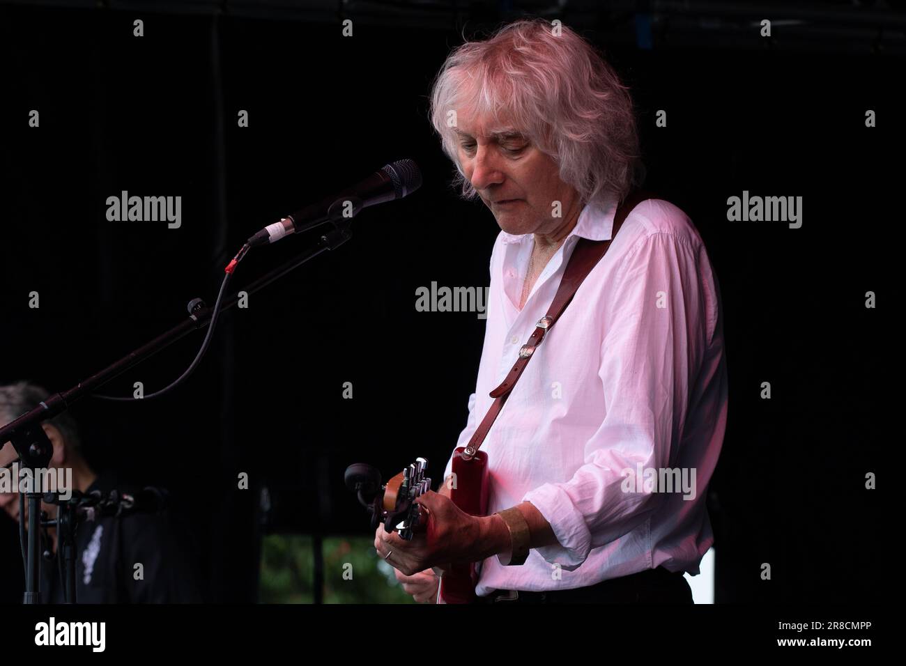British guitar legend Albert Lee on stage at the 2017 Maverick
