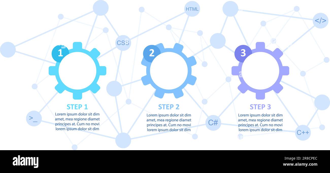 Programming tools and programs infographic chart design template Stock ...