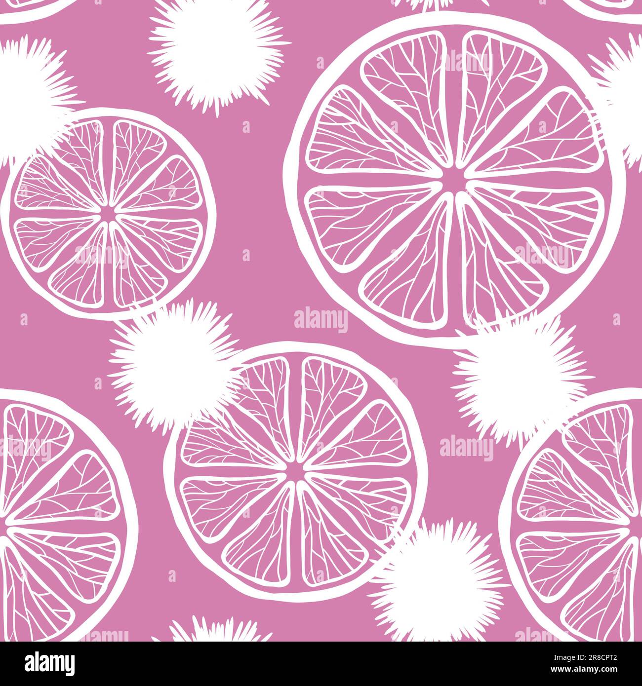 Cartoon summer seamless lemon pattern for wrapping paper and fabrics ...