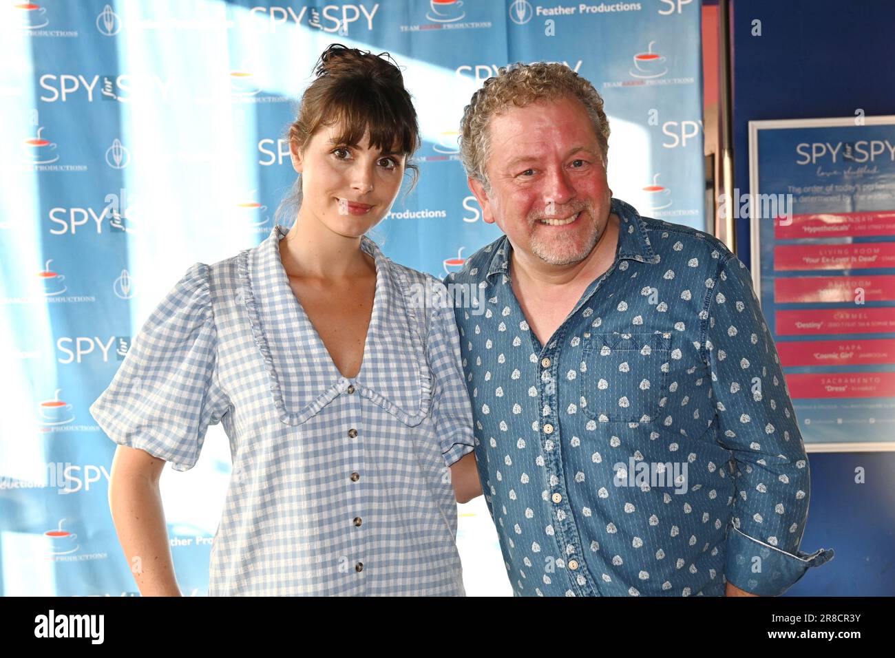 London, UK. 20th June, 2023. Charley Webb and Jon Culshaw attends the Press night - Spy For Spy at Riverside Studios London, UK. Credit: See Li/Picture Capital/Alamy Live News Stock Photo