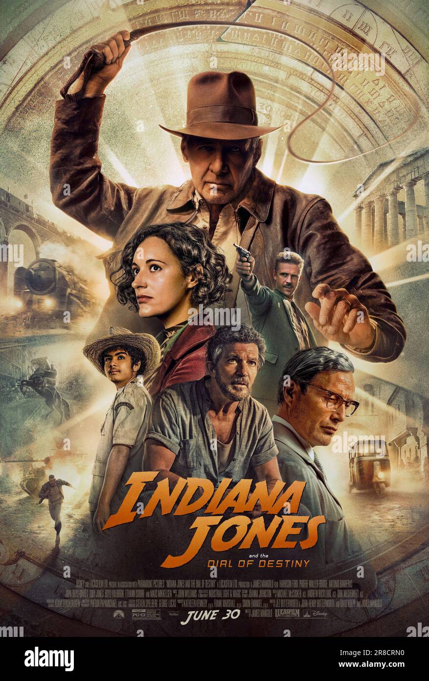 Indiana Jones and the Dial of Destiny poster Stock Photo