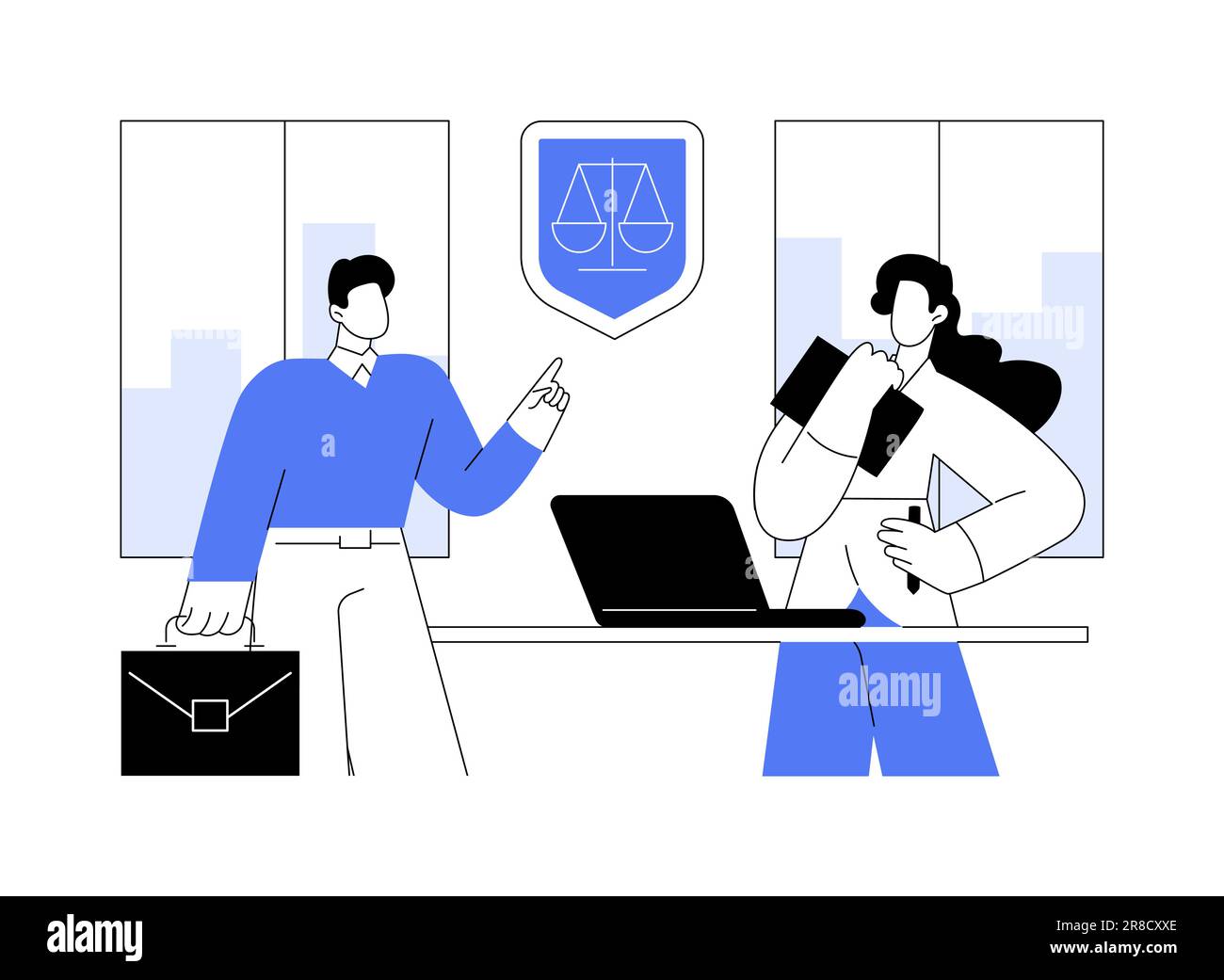 Legal advice abstract concept vector illustration Stock Vector Image ...