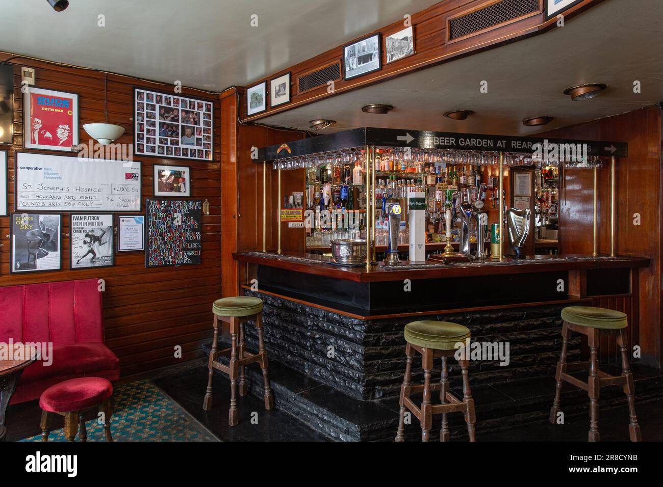 Interior of Shakespeares Head pub , Arlington Way, London , Uk Stock Photo