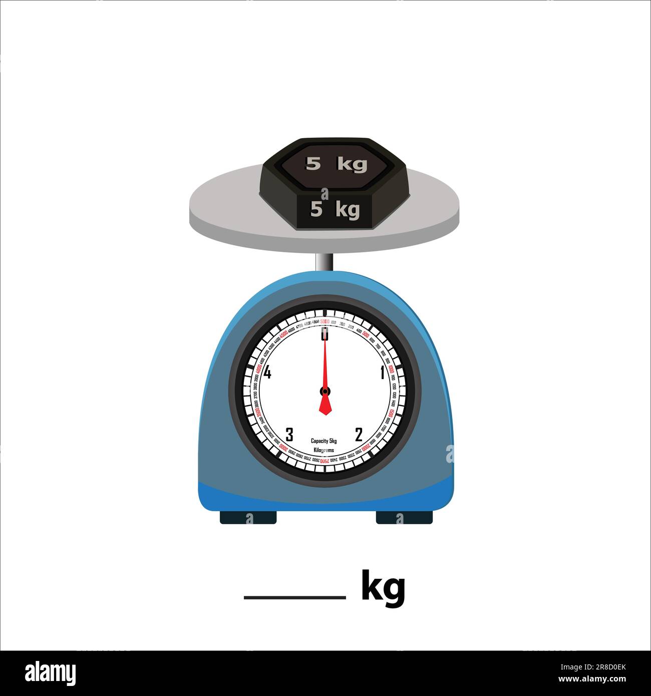 Object scale weighing Stock Vector Images Alamy