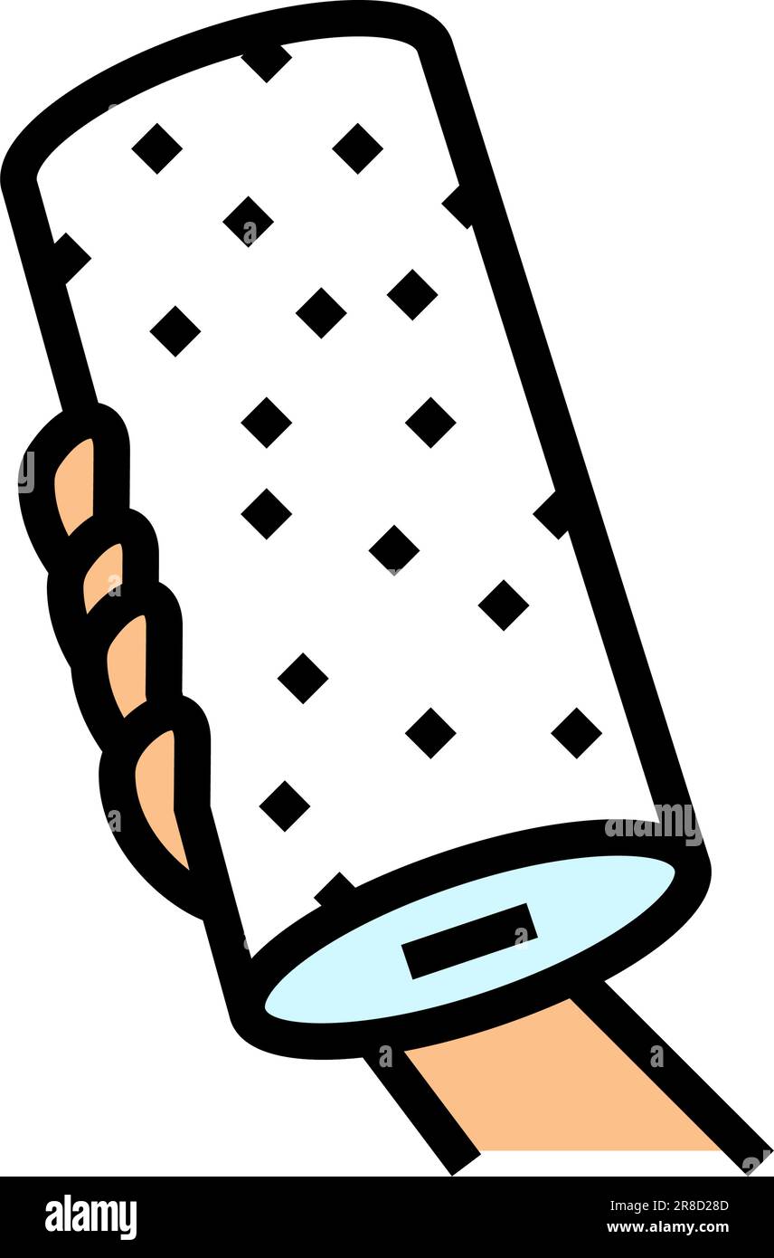 hand holding paper towel roll color icon vector illustration Stock ...