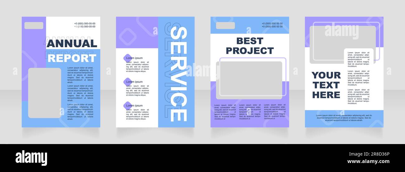 Blue insurance blank brochure layout design Stock Vector Image & Art ...