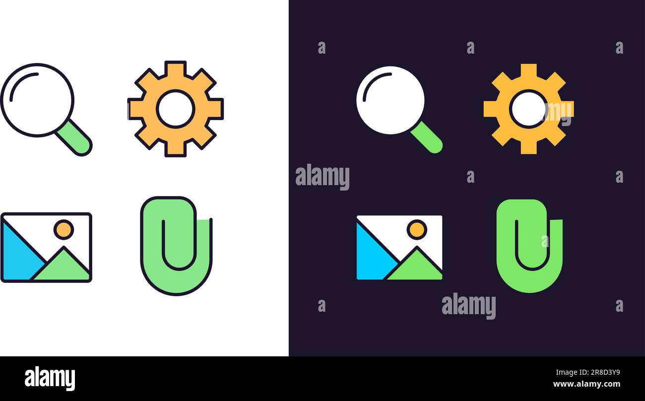 Pixel ui icons elements hi-res stock photography and images - Alamy