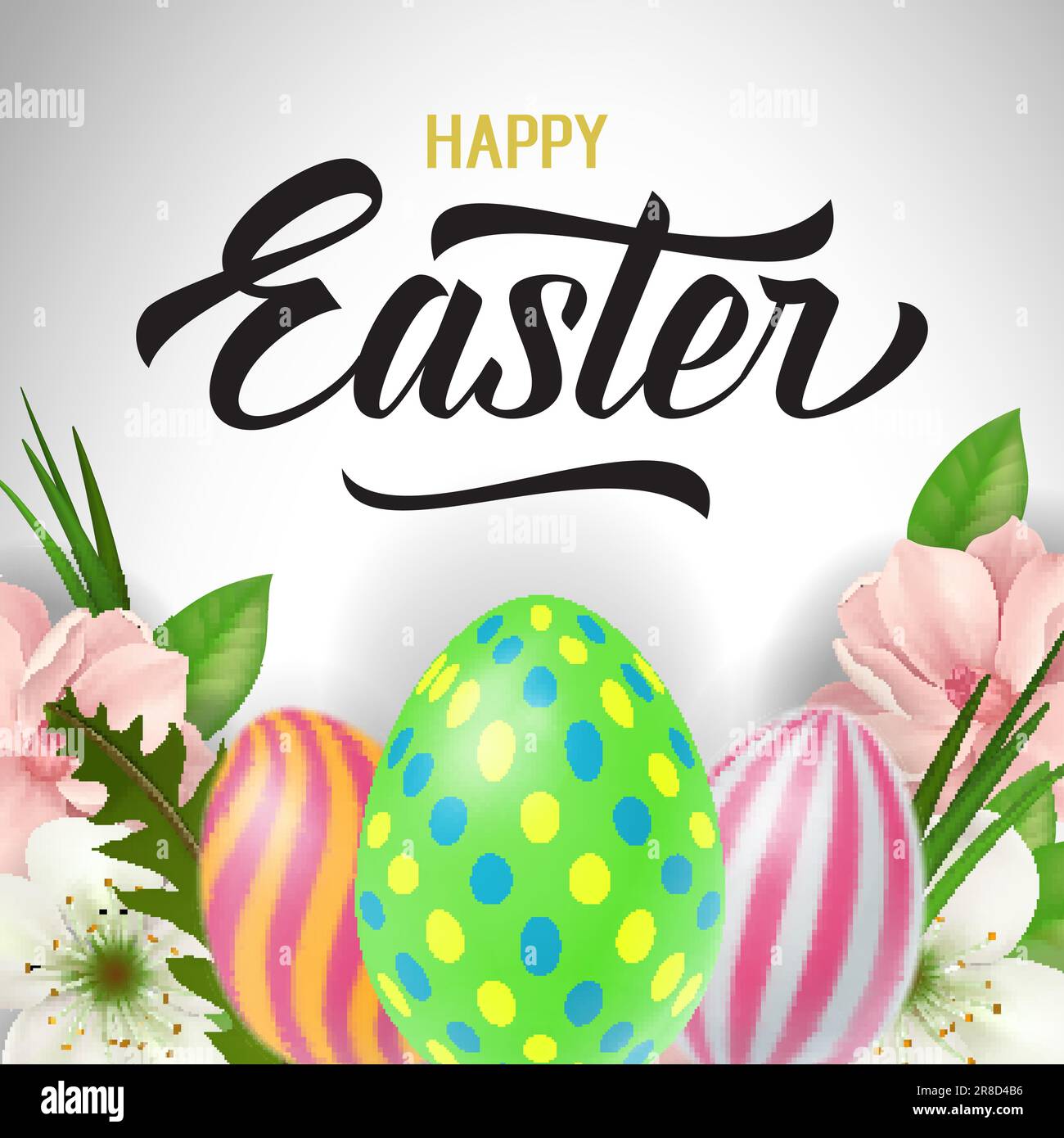 Easter Lettering F Happy Easter Lettering and Decorations Stock Vector Image & Art - Alamy