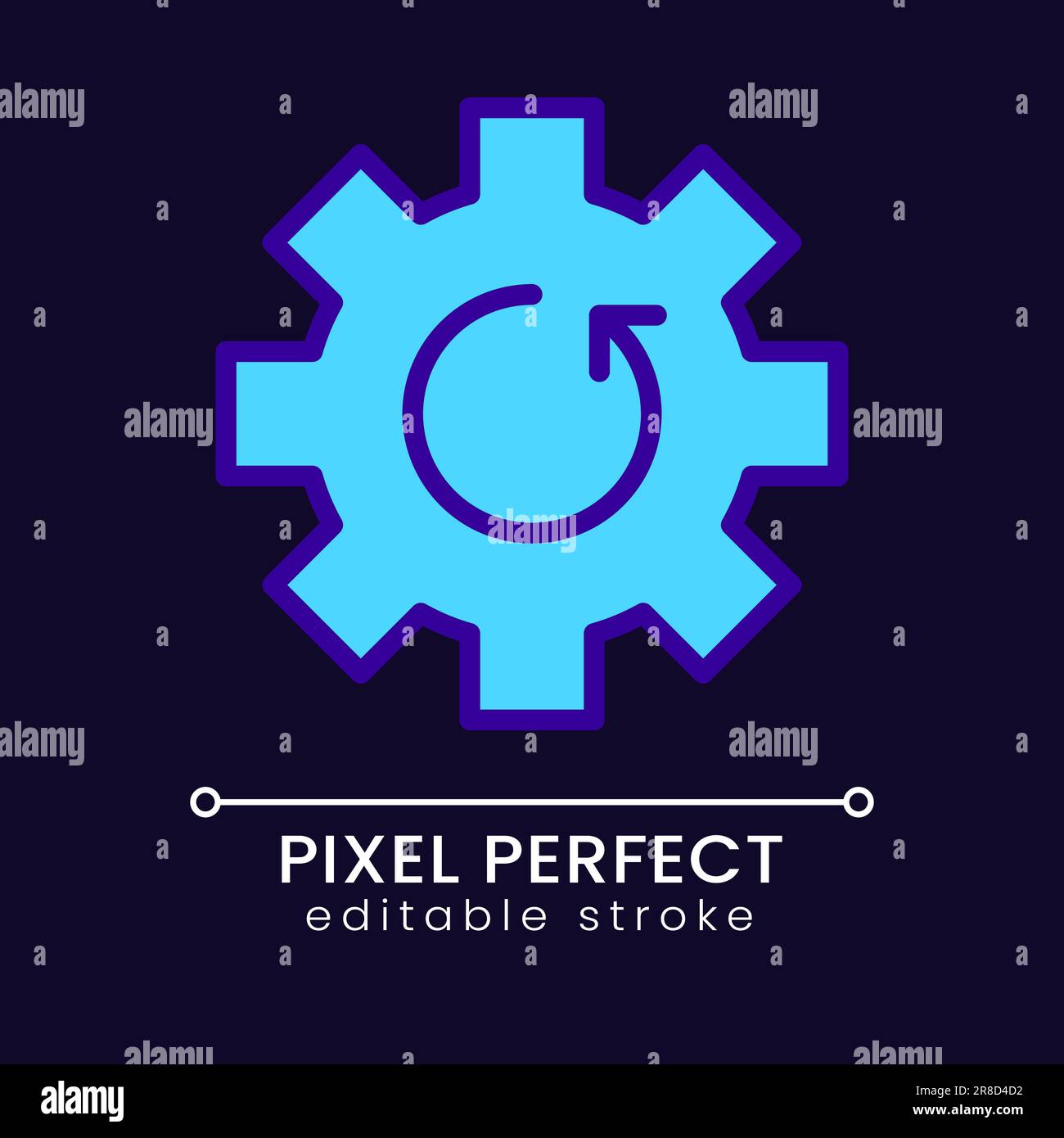Update pixel perfect RGB color icon for dark theme Stock Vector Image ...