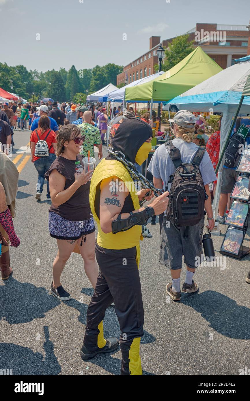 Cosplayers at the Dover Comic Con, Dover, Delaware USA 2023 Stock Photo