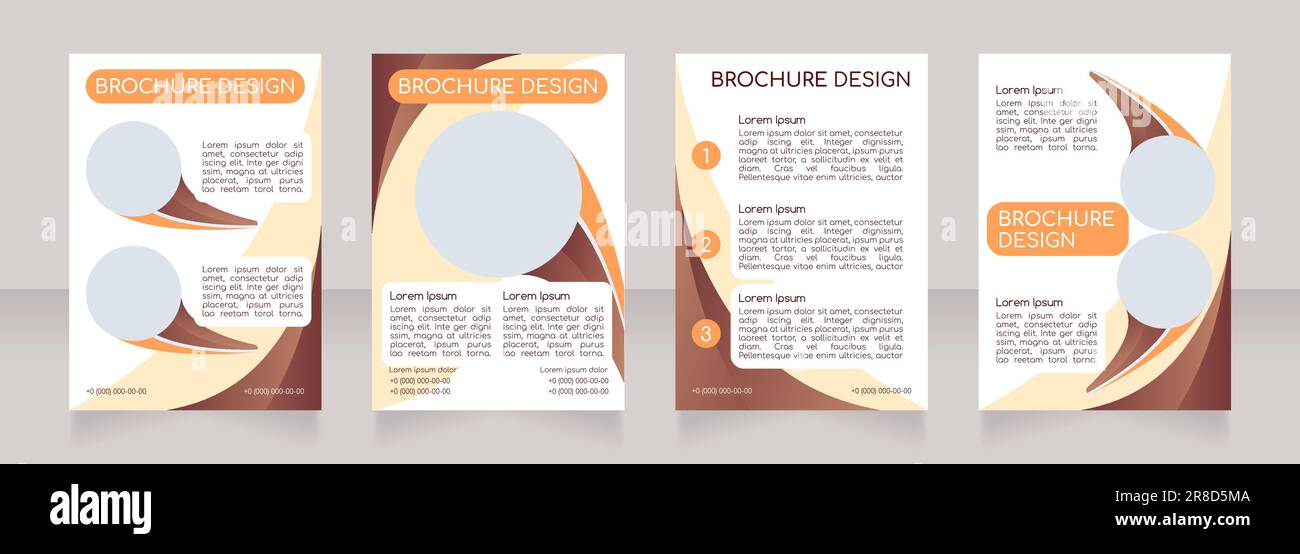 Perfume store advertisement blank brochure layout design Stock Vector ...
