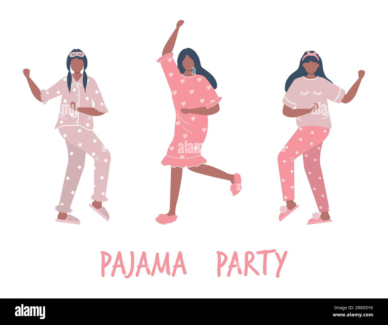 pajama party cartoon clipart