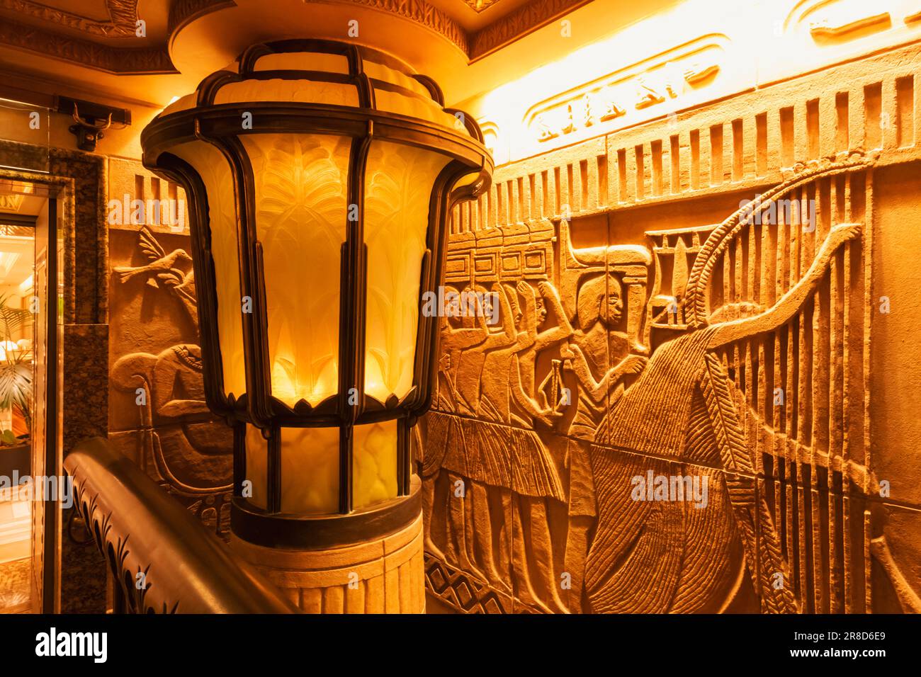 England, London, Knightsbridge, Harrods, The Egyptian Staircase Stock ...