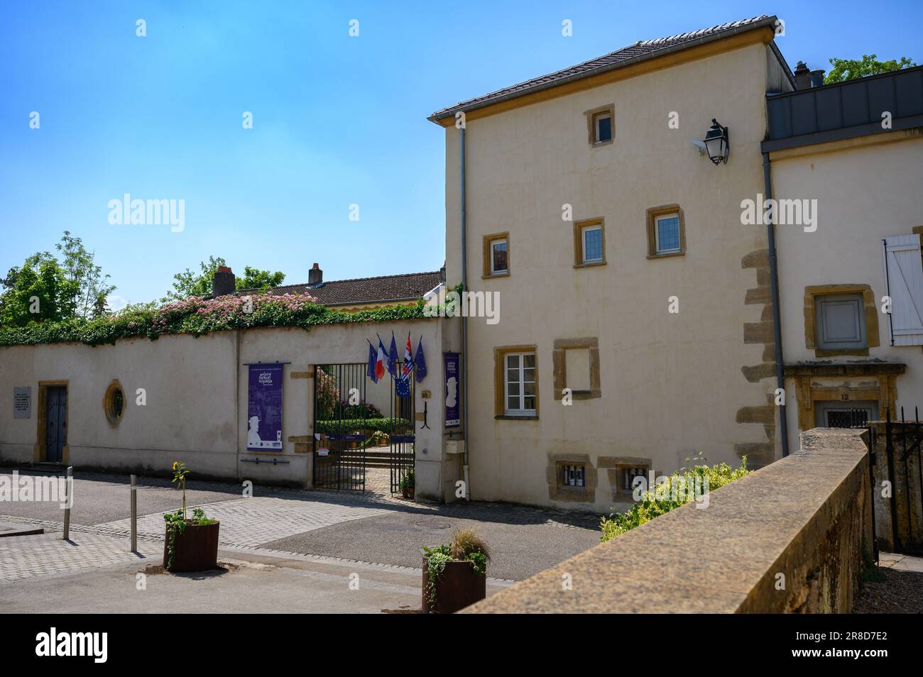 The house and the museum of Robert Schuman in Scy-Chazelles, France. Stock Photo