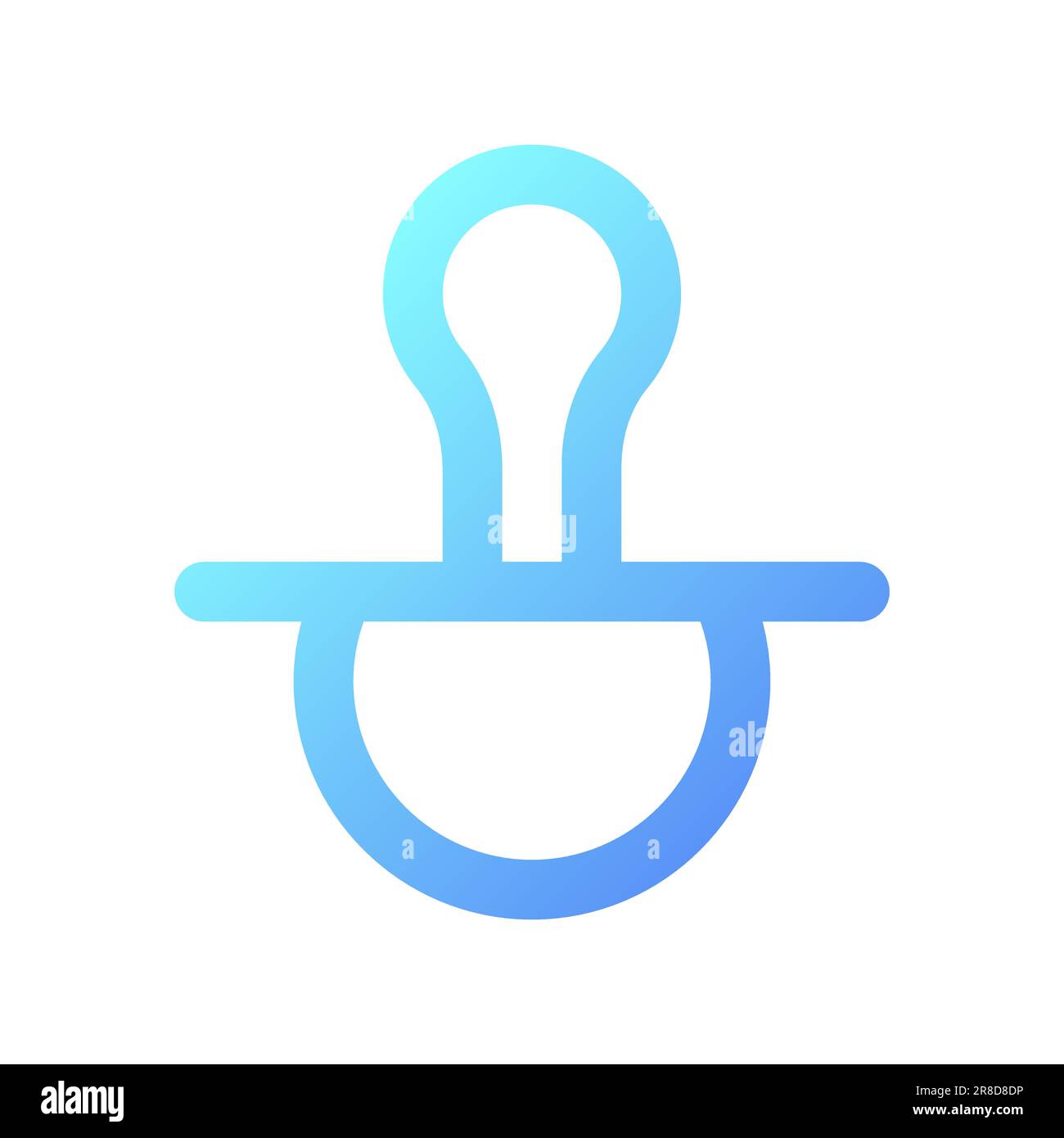 Babysitting pixel perfect gradient linear ui icon Stock Vector
