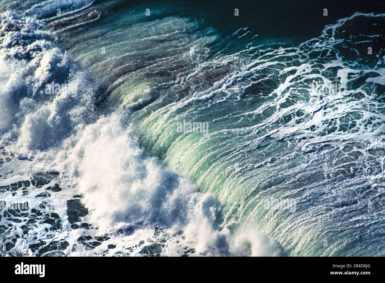 Waves crashing on shoreline west hi-res stock photography and images ...