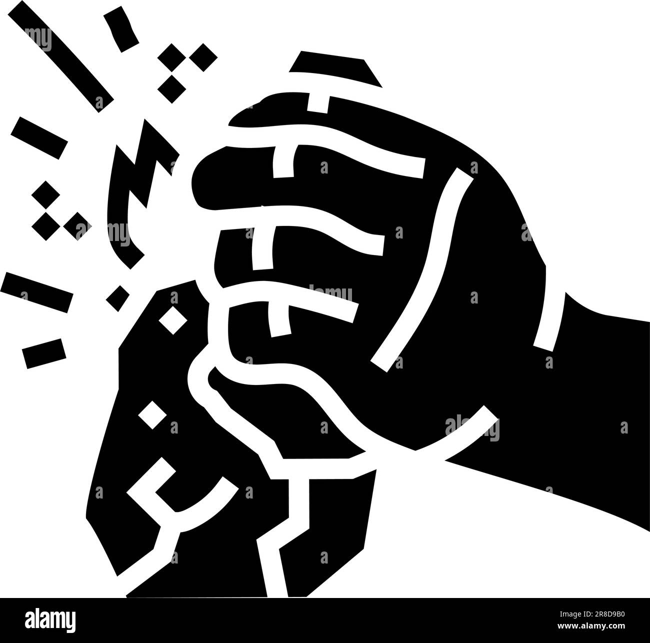 fire making human evolution glyph icon vector illustration Stock Vector ...