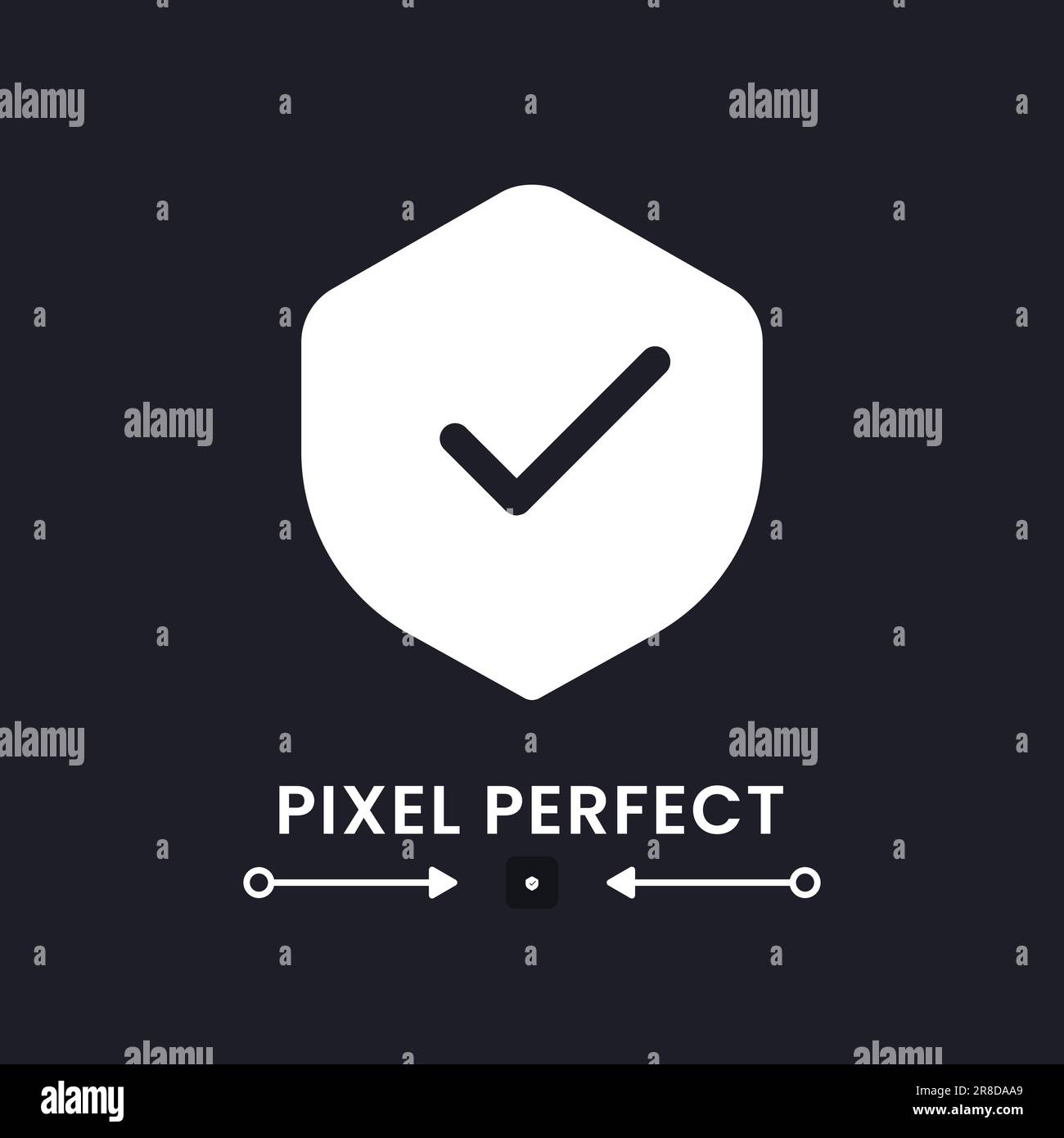 Antivirus white solid desktop icon Stock Vector