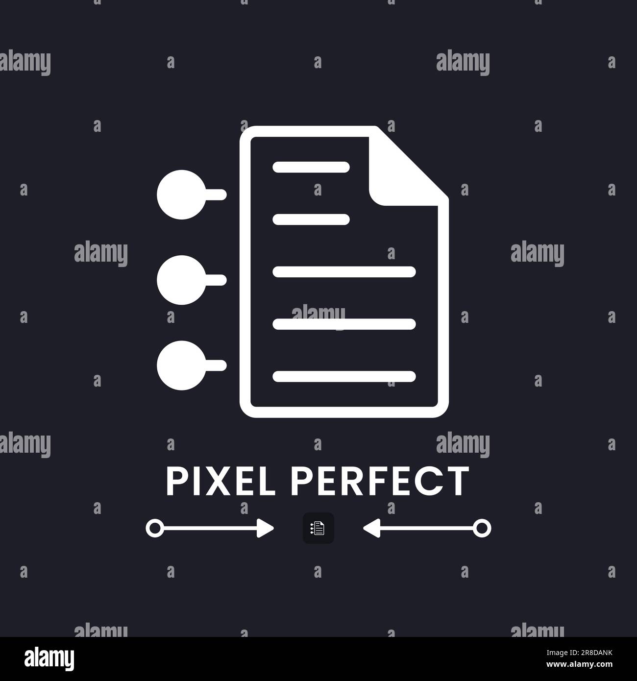 Contract conditions white solid desktop icon Stock Vector