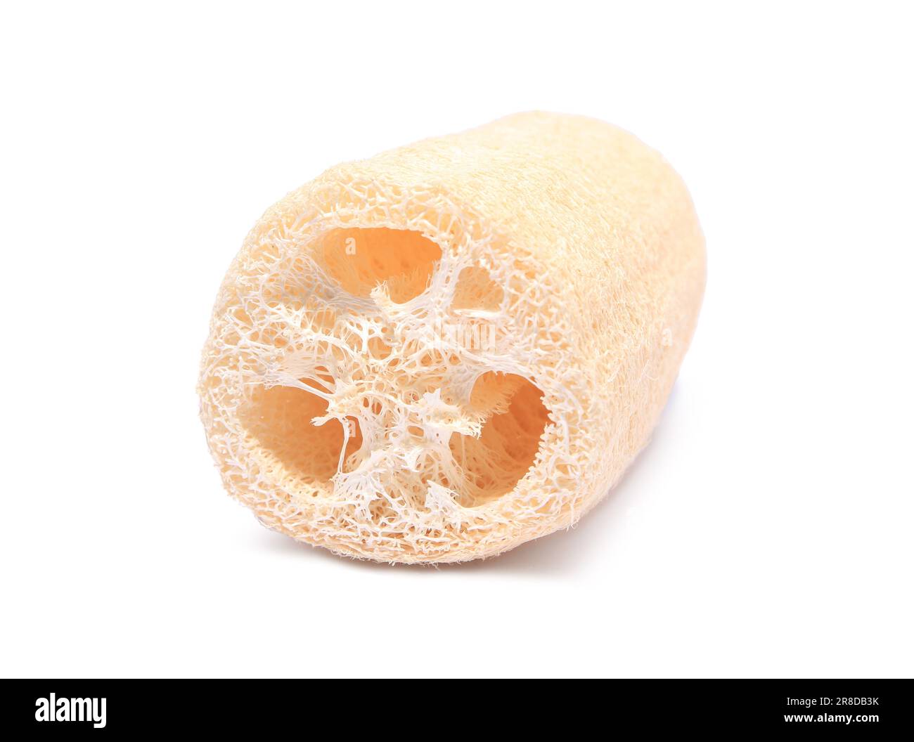 New loofah sponge isolated on white. Personal hygiene Stock Photo Alamy