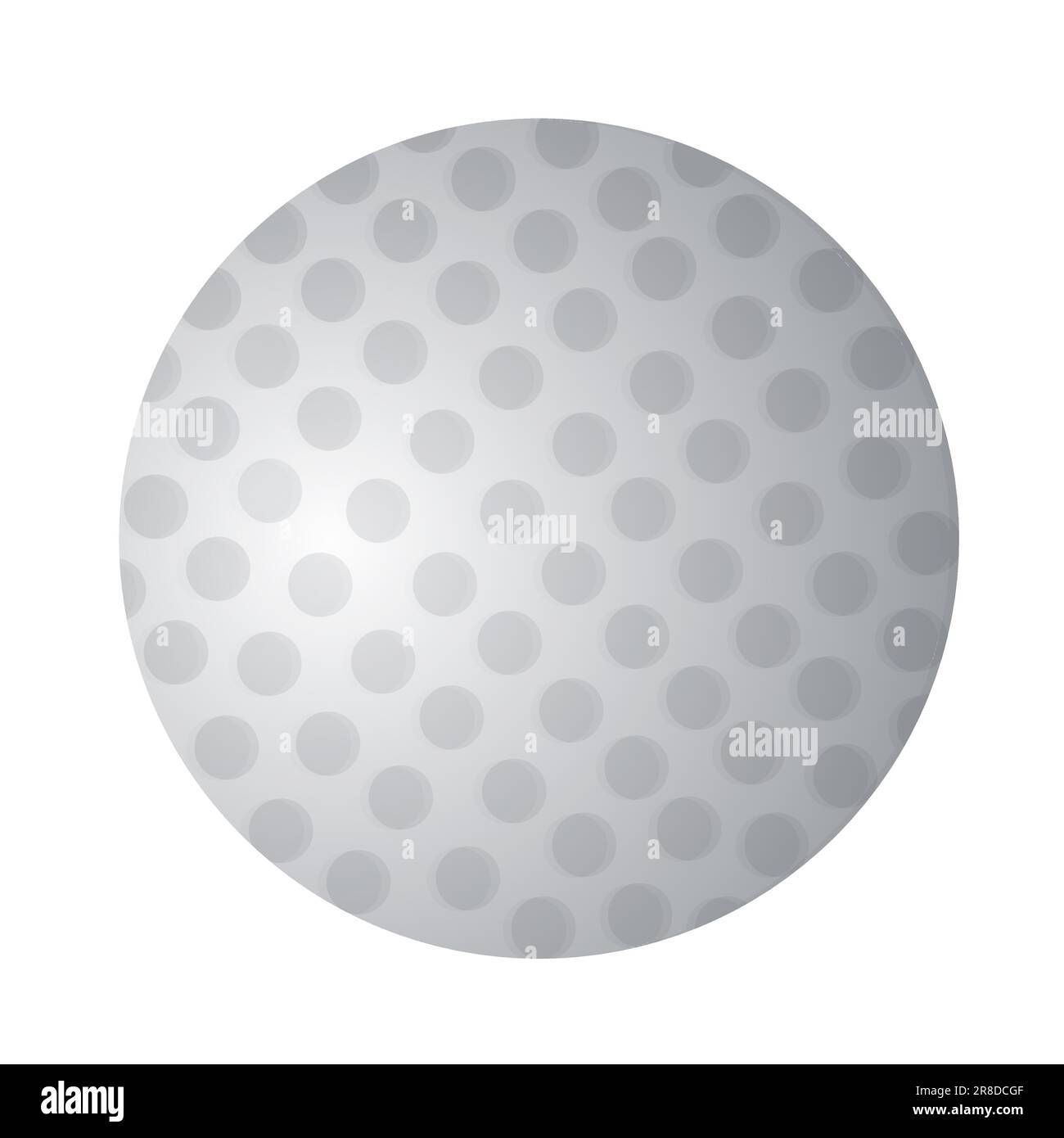 Golf ball - modern flat design style single isolated image Stock Vector