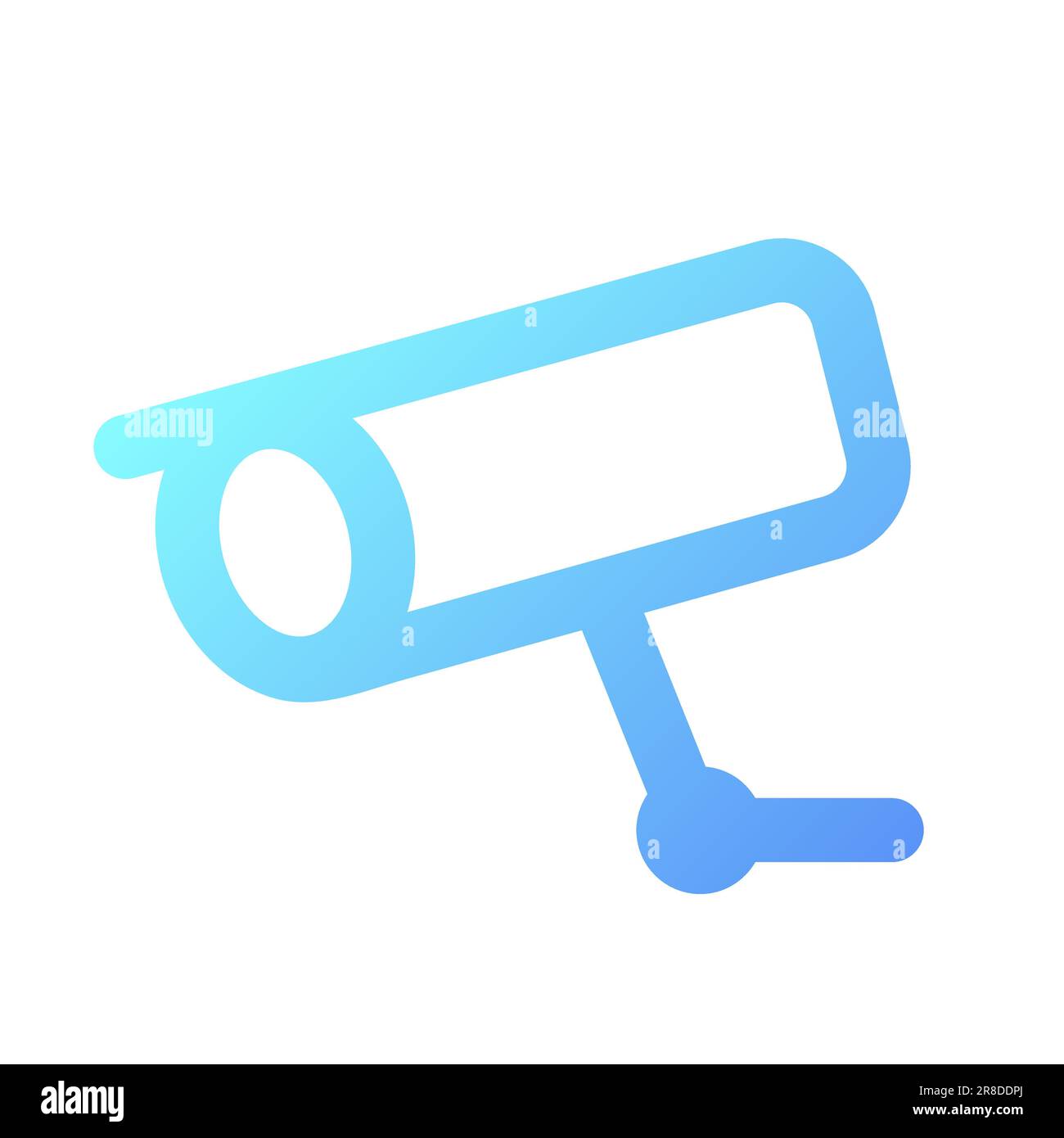 Surveillance pixel perfect gradient linear ui icon Stock Vector