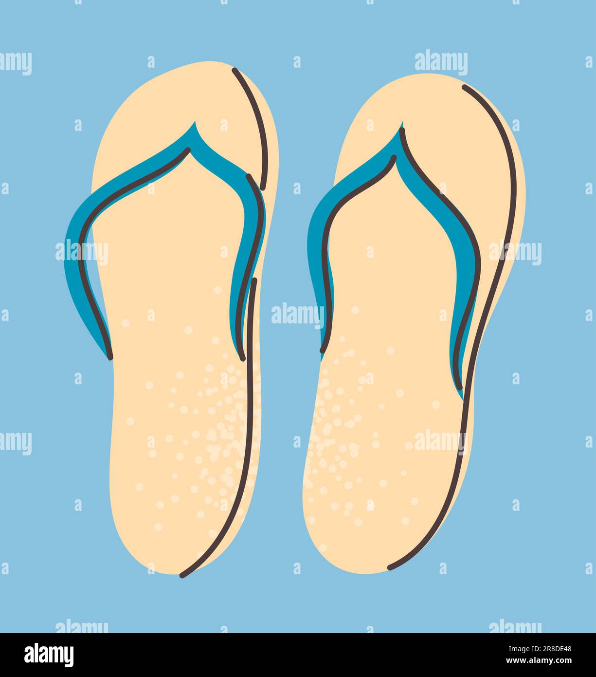 Flip flops vector summer element Stock Vector Image & Art - Alamy