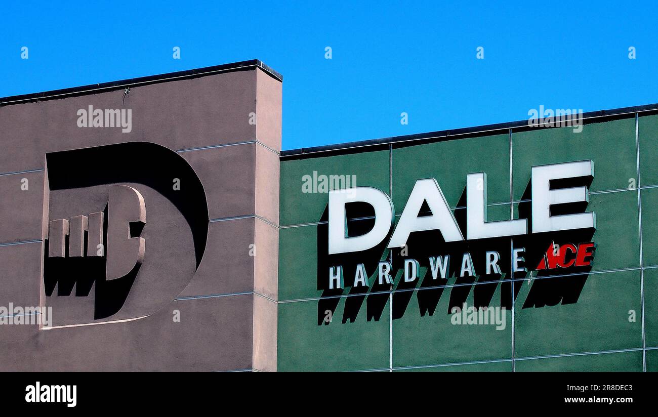 Dale Hardware store sign in Fremont, California Stock Photo Alamy
