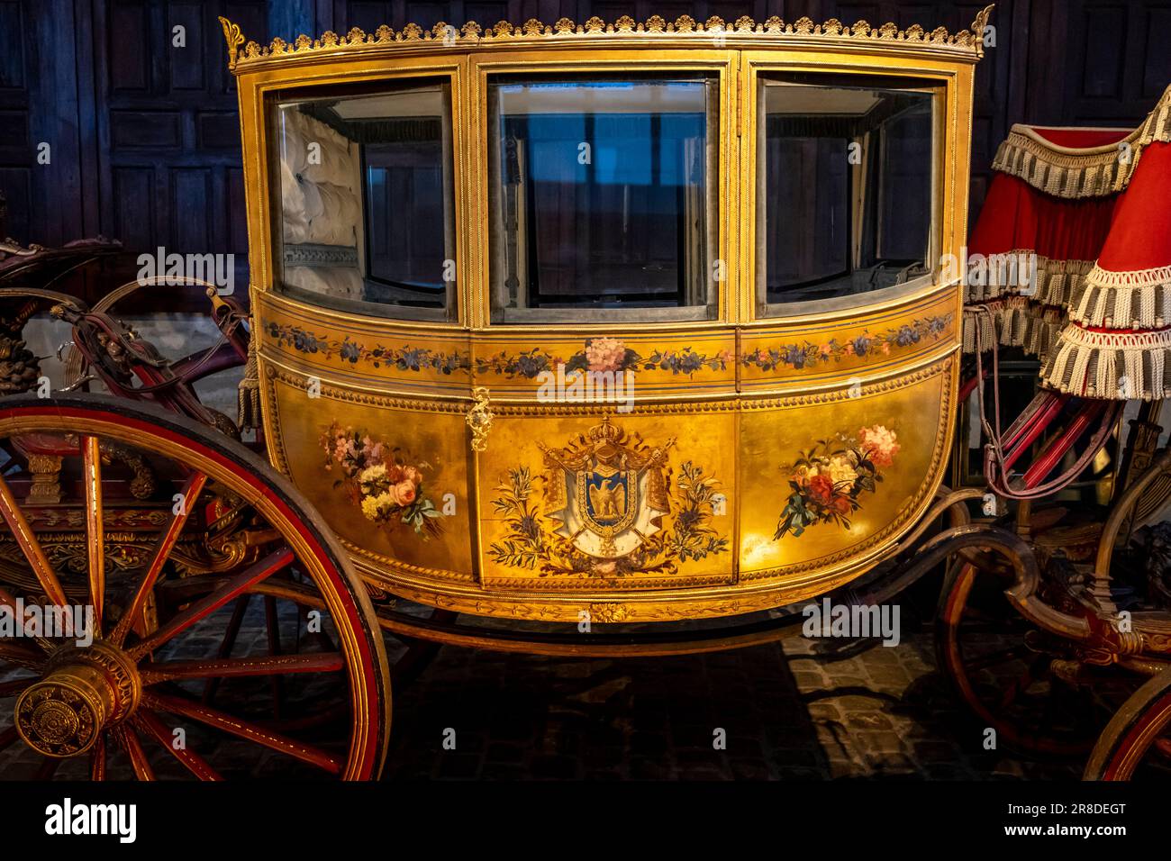 The Gallery of Coaches, The Palace of Versailles, Versailles, France. Stock Photo