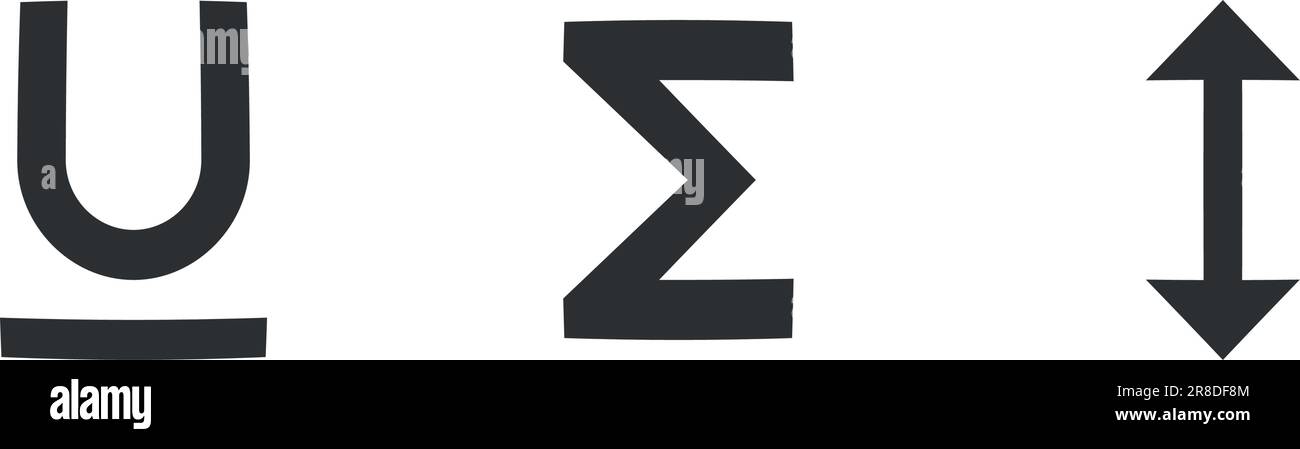 Set of 3 icons Editor. Vector collection thin line Web icon. Simple Set ...