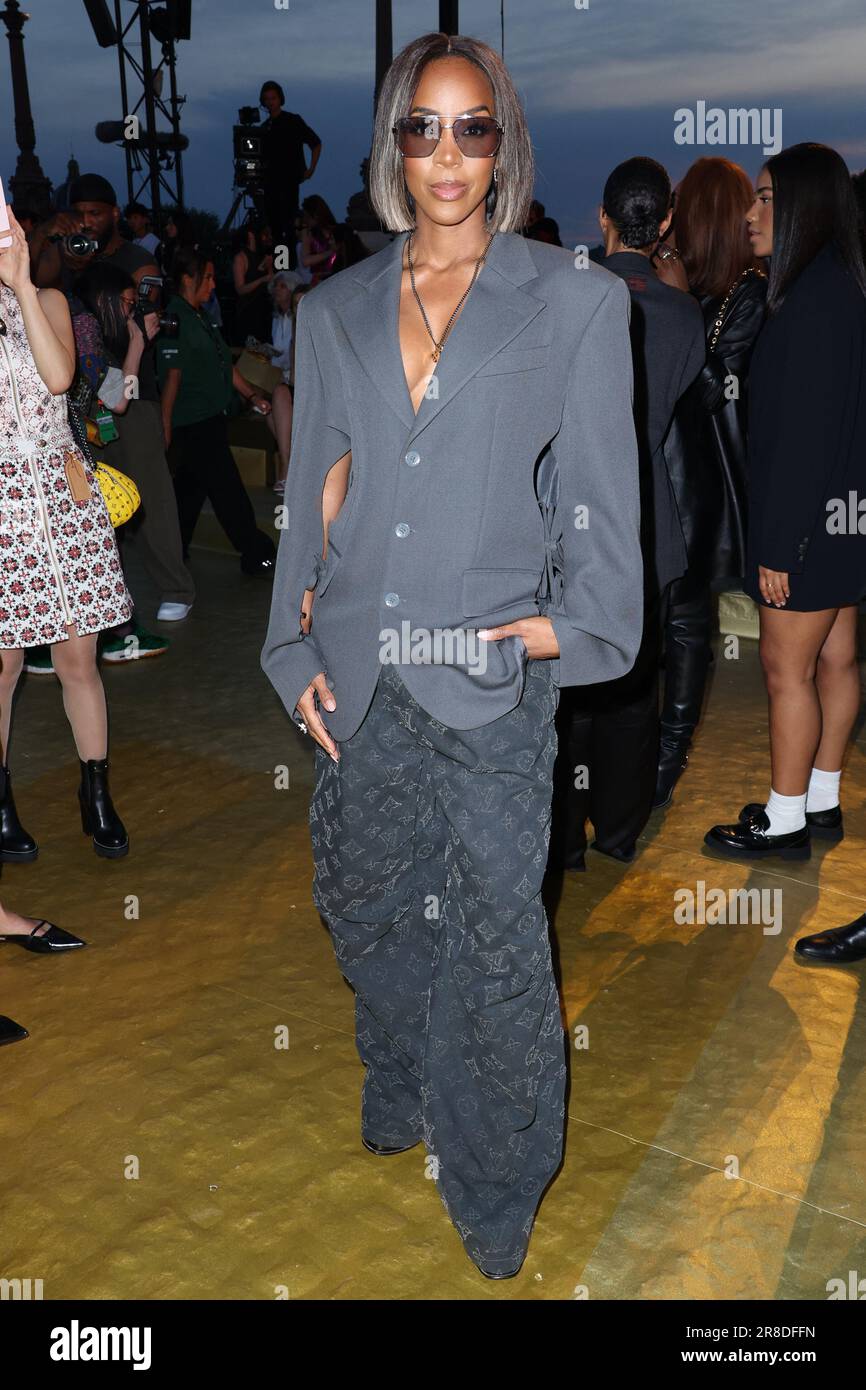 Paris, France. 20/06/2023, Kelly Rowland attend the Louis Vuitton  Spring/Summer 2024 fashion show during the Paris Fashion Week menswear  spring/summer 2024 on June 20, 2023 in Paris, France. Photo by Jerome  Dominé/ABACAPRESS.COM