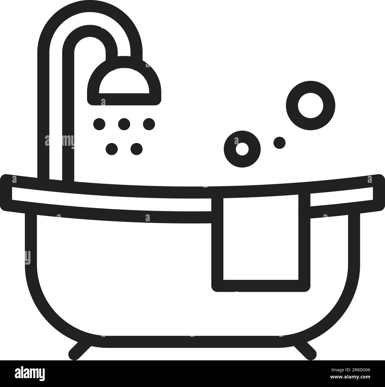 Bath Tub Icon Image. Stock Vector