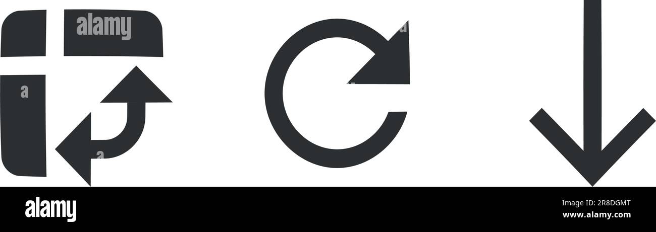 Set of 3 icons Navigation. Line icons collection. Set Quality icon ...
