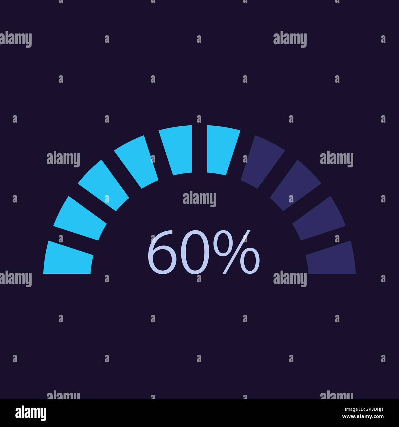 Semi circle donut infographic chart design template for dark theme Stock Vector Image & Art Alamy