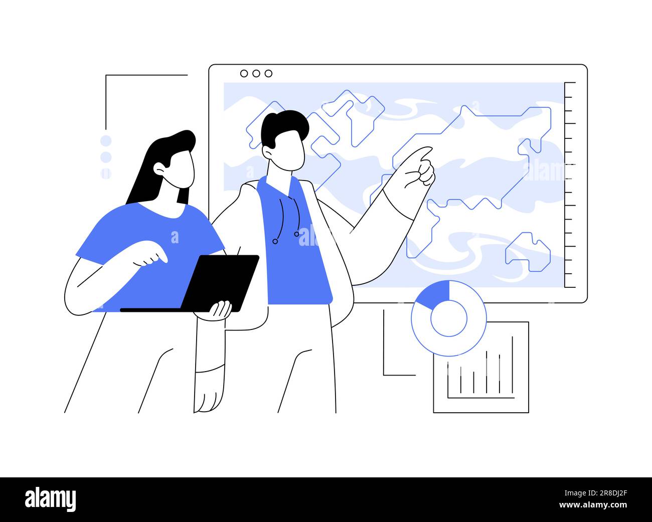 Study the atmosphere motions abstract concept vector illustration Stock ...