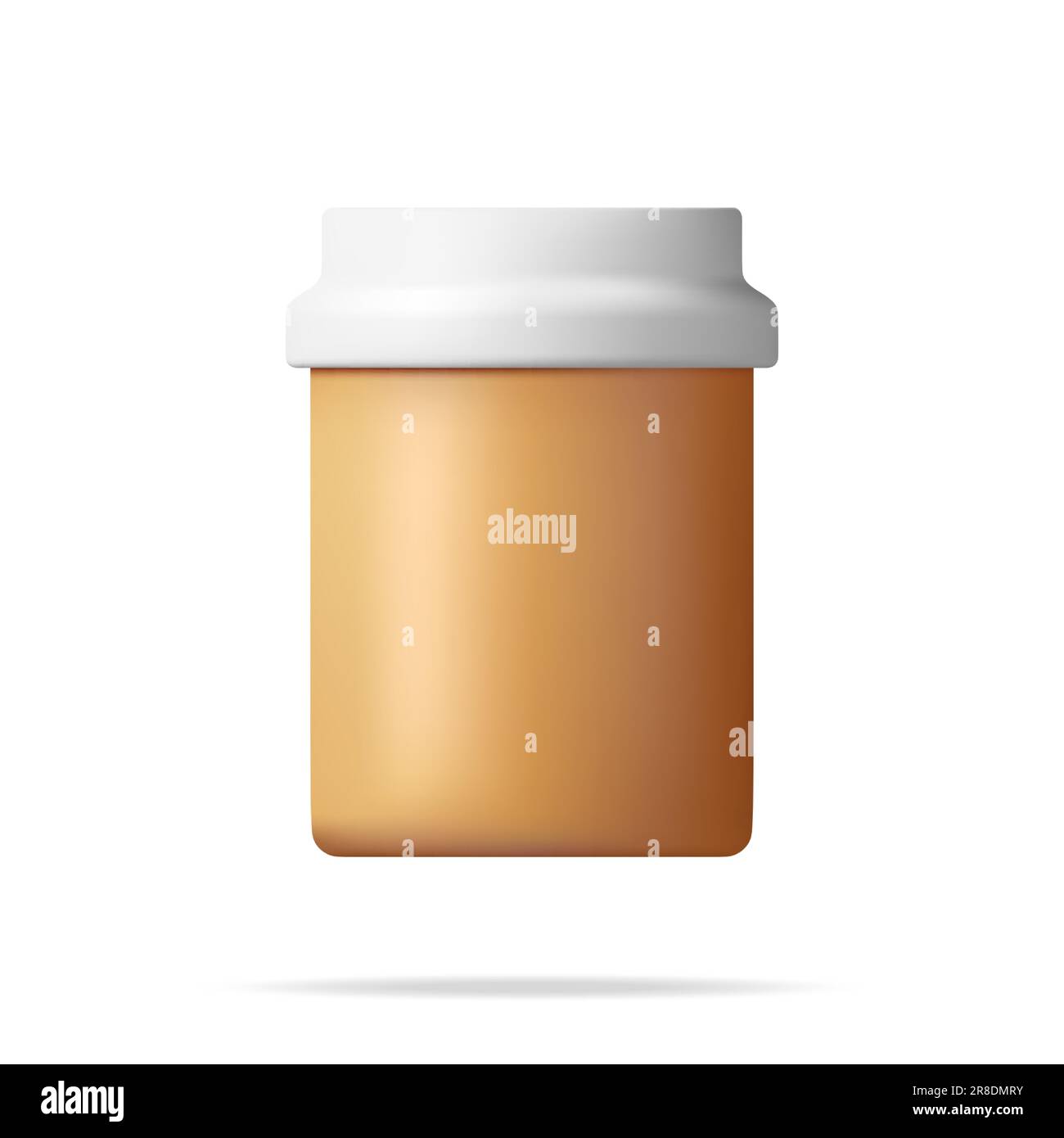 3D Plastic Pill Bottles Isolated. Stock Vector