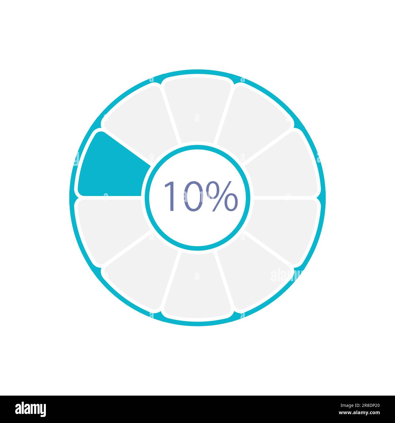Donut infographic chart design template with sections Stock Vector ...
