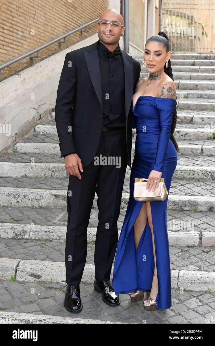 Rome, Italy. 20th June, 2023. Marcel Jacobs (l) and Nicole Dazza (r