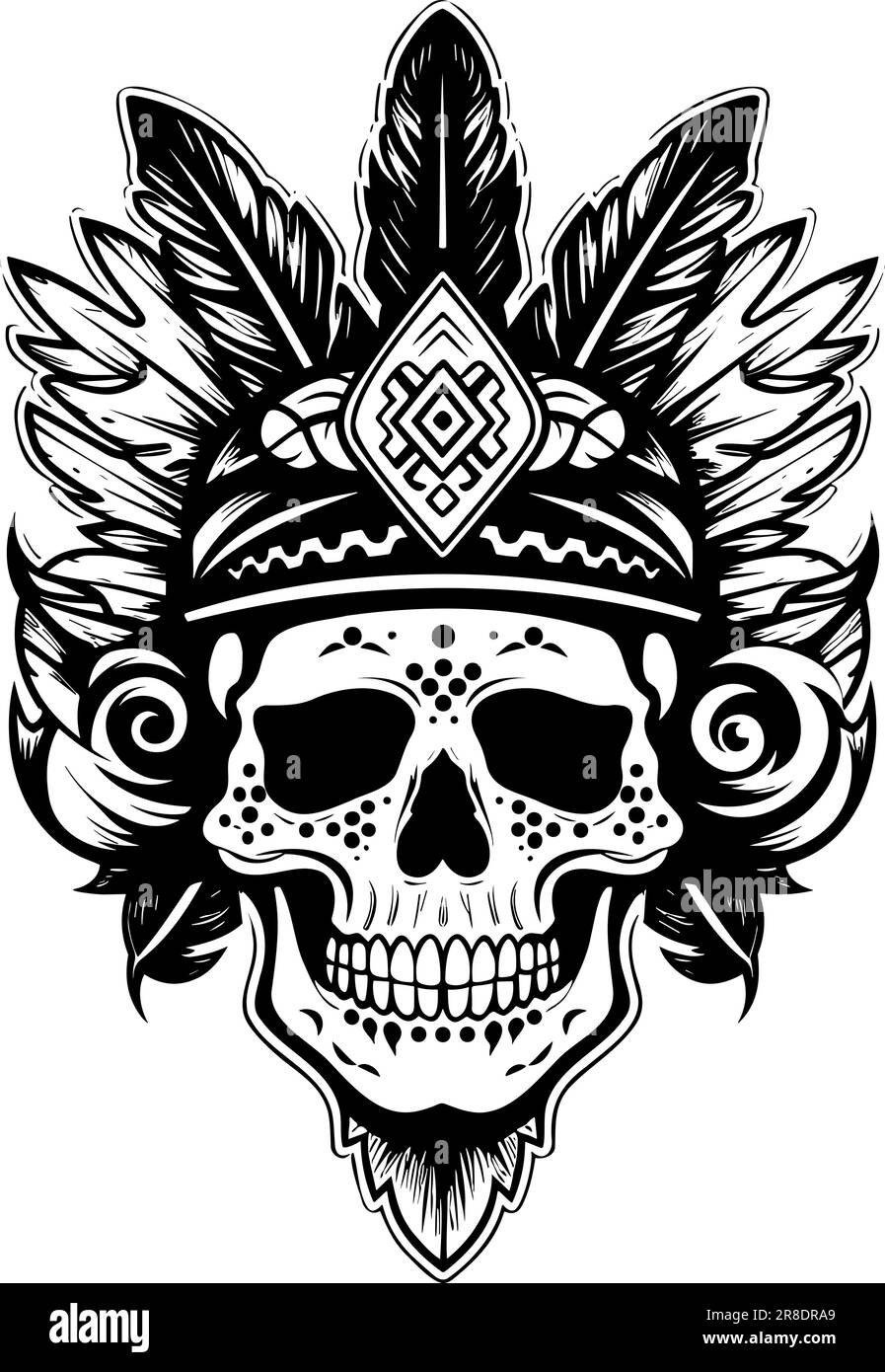 Skull Tribal Tattoo Vector Format Very Stock Vector (Royalty Free)  137600696 | Shutterstock
