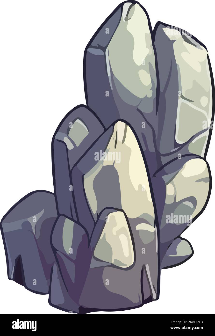 grey color stones nature icon Stock Vector Image & Art - Alamy