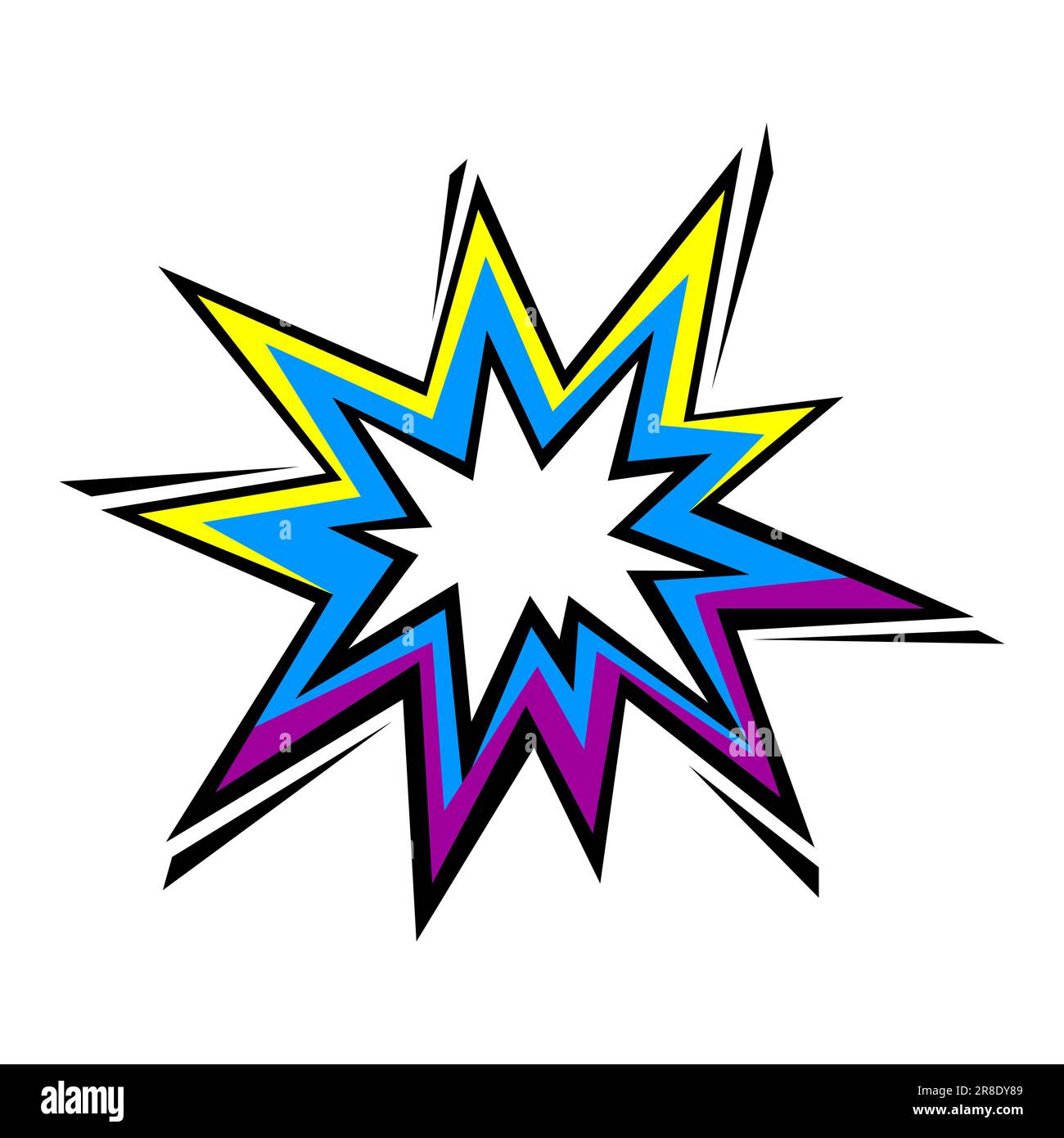 Illustration of cartoon explosion. Pop art creative image Stock Vector ...