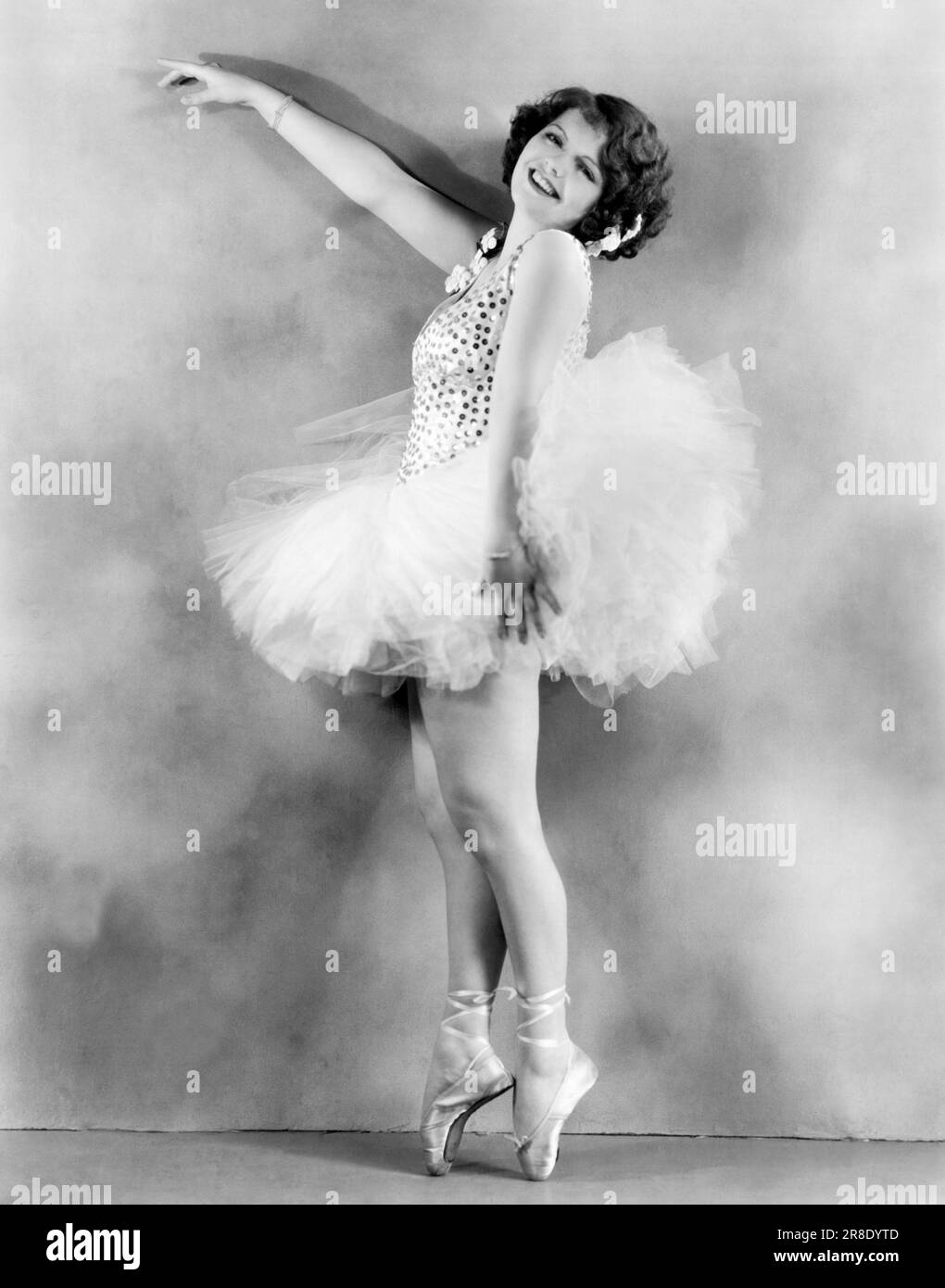 Hollywood, California:  c. 1932 Actress Sally Starr brought her dancing talents and shoes to film from the stage. Stock Photo