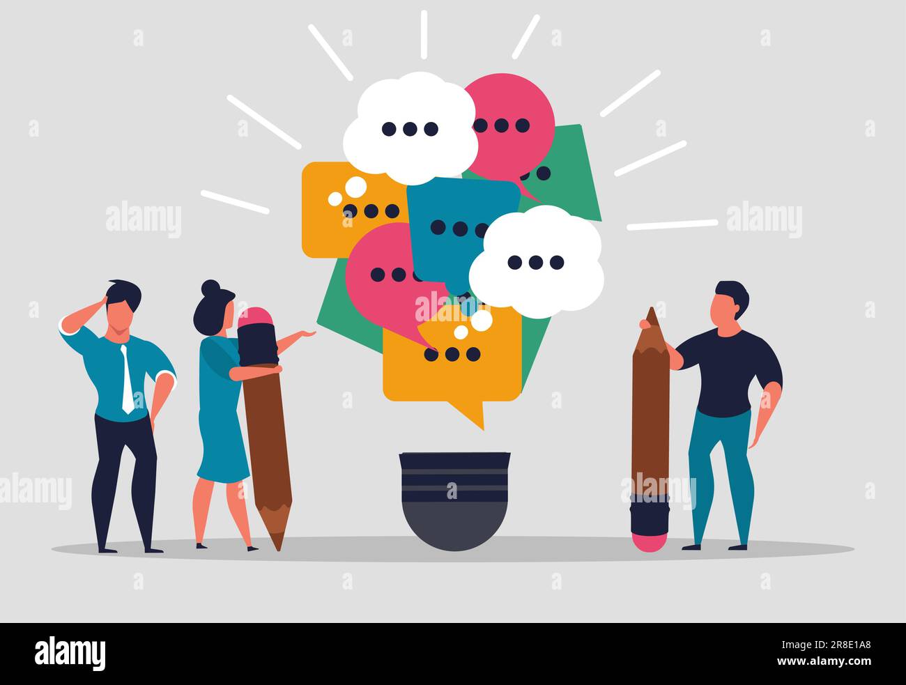 Creative idea conclusion Stock Vector Images - Alamy