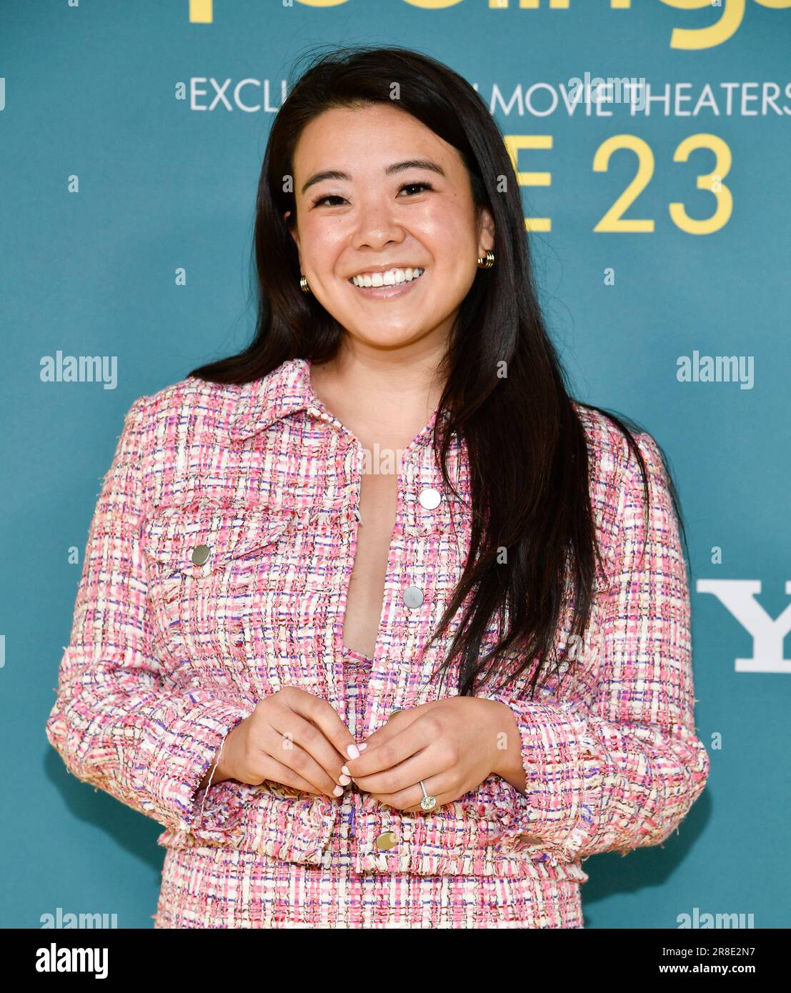 Vivian Tu attends the premiere for “No Hard Feelings” at AMC Lincoln