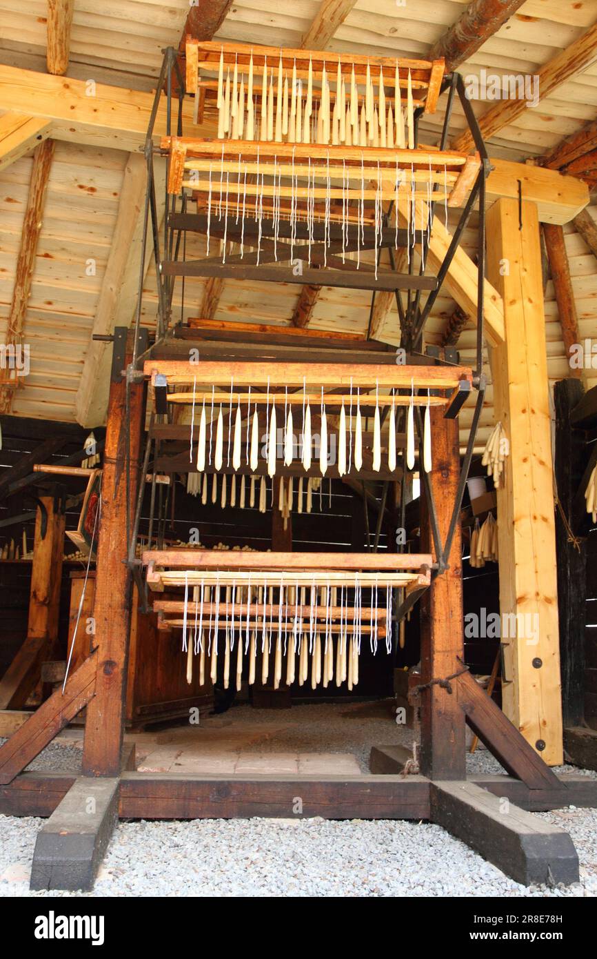 very old candle factory (manufacture of cadles Stock Photo Alamy