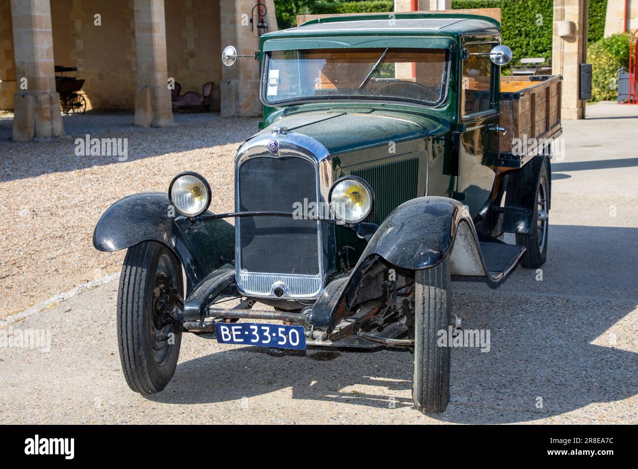 Bordeaux , Aquitaine France - 06 06 2023 : Citroen c4 hp retro vintage  french historic car 1930 vehicle pickup ancient Stock Photo - Alamy